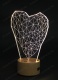 3D светильник сердце 1