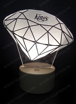 Изображения 3D светильник алмаз 1