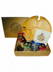 Набор винный столик с открыткой 5