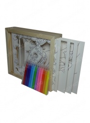 Объемная раскраска с логотипом 1