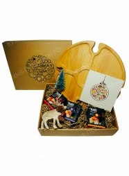 Набор винный столик с открыткой 3