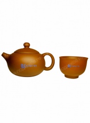 Чайник и чашки с логотипом 2