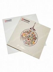 Корпоративная открытка с логотипом 53