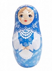 Жестяная матрешка с платком 1