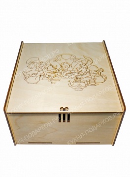 Изображения Коробка из дерева безумное чаепитие 1