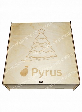 Изображения Новогодняя коробка из дерева 5