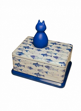 Изображения Музыкальная шкатулка с кошкой и рыбками 1