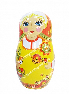Изображения Жестяная матрешка с хохломой 1