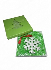 Снежинка из фарфора