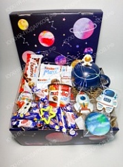 Детский подарок космос в коробке 34