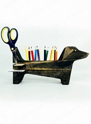 Собака подставка для канцелярии 2